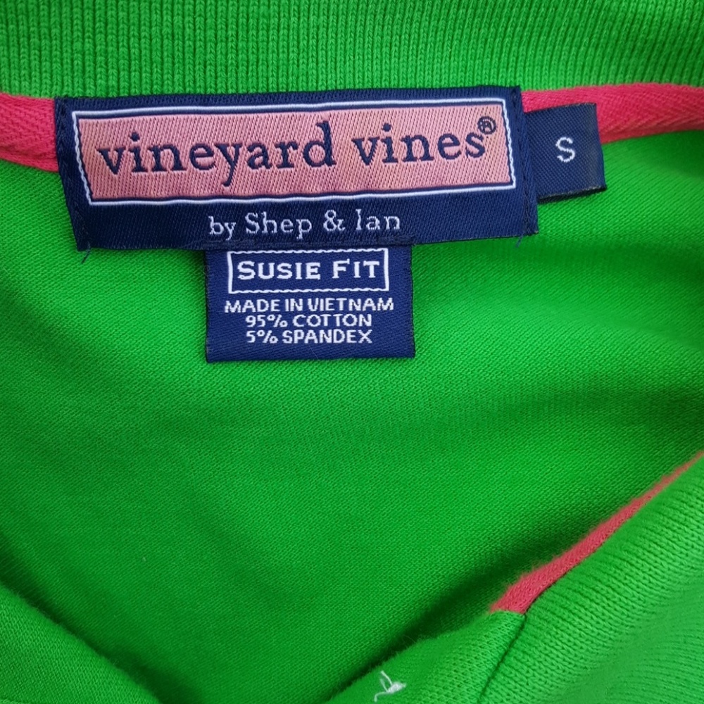 Vineyard Vines Susie Fit Kappa Delta Green Polo S - Picture 5 of 5